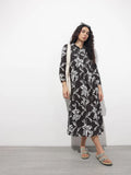 Noe Velarro Black Shirt Coller Mulmul Linning Cotton Dress