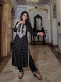 Divena Black Printed Kurta with Pants - divenaworld.com