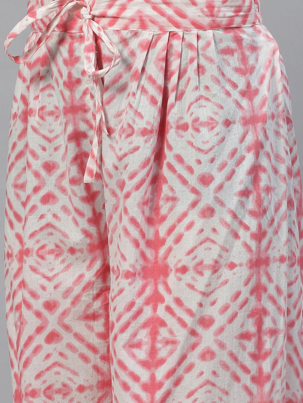 Divena Pink Bandhani Printed Kurta Pant Set with Dupatta - divena world