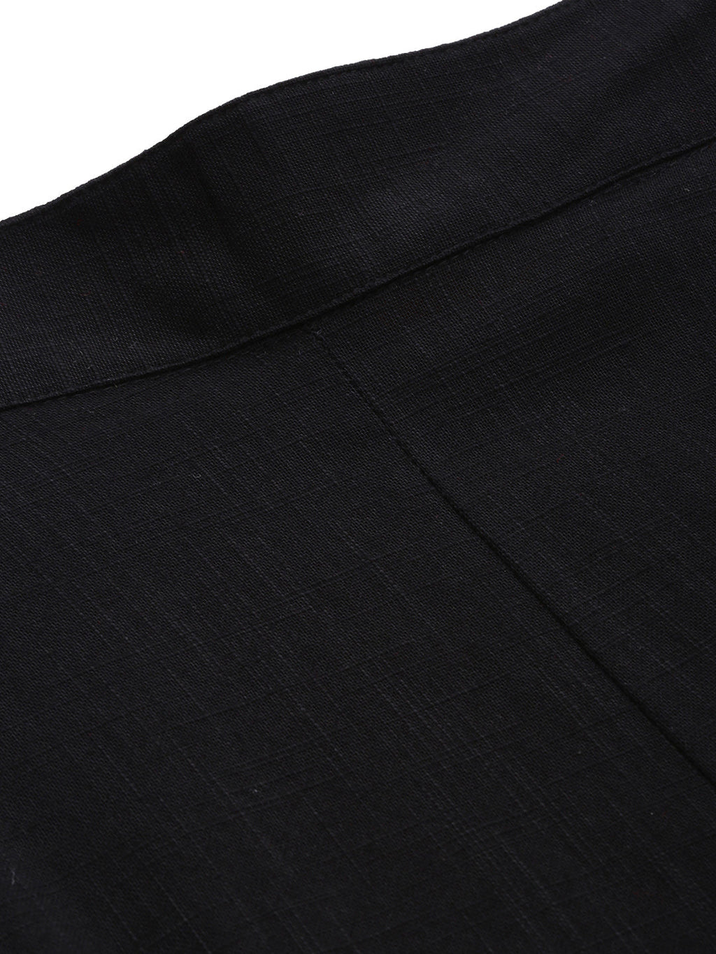 Noe Velarro Women Black Straight Fit Solid Regular Trousers