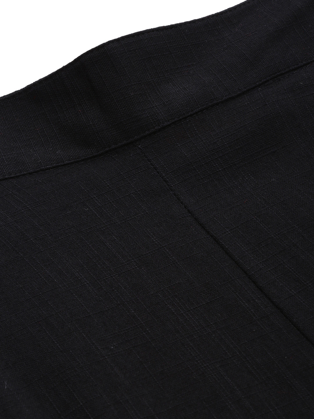 Noe Velarro Women Black Straight Fit Solid Regular Trousers