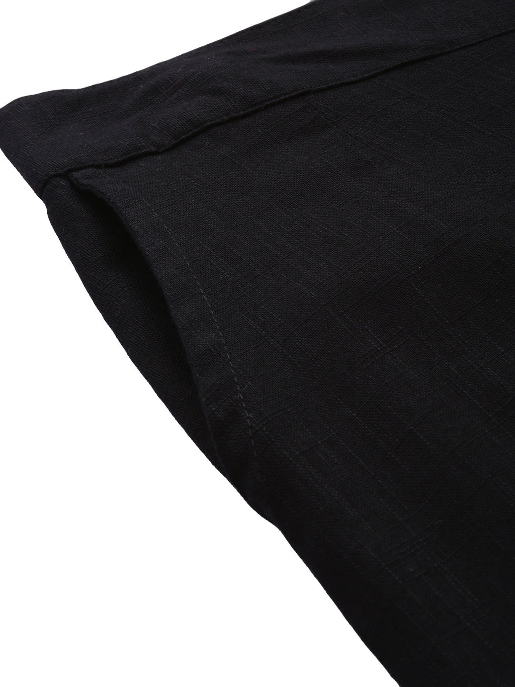 Noe Velarro Women Black Straight Fit Solid Regular Trousers