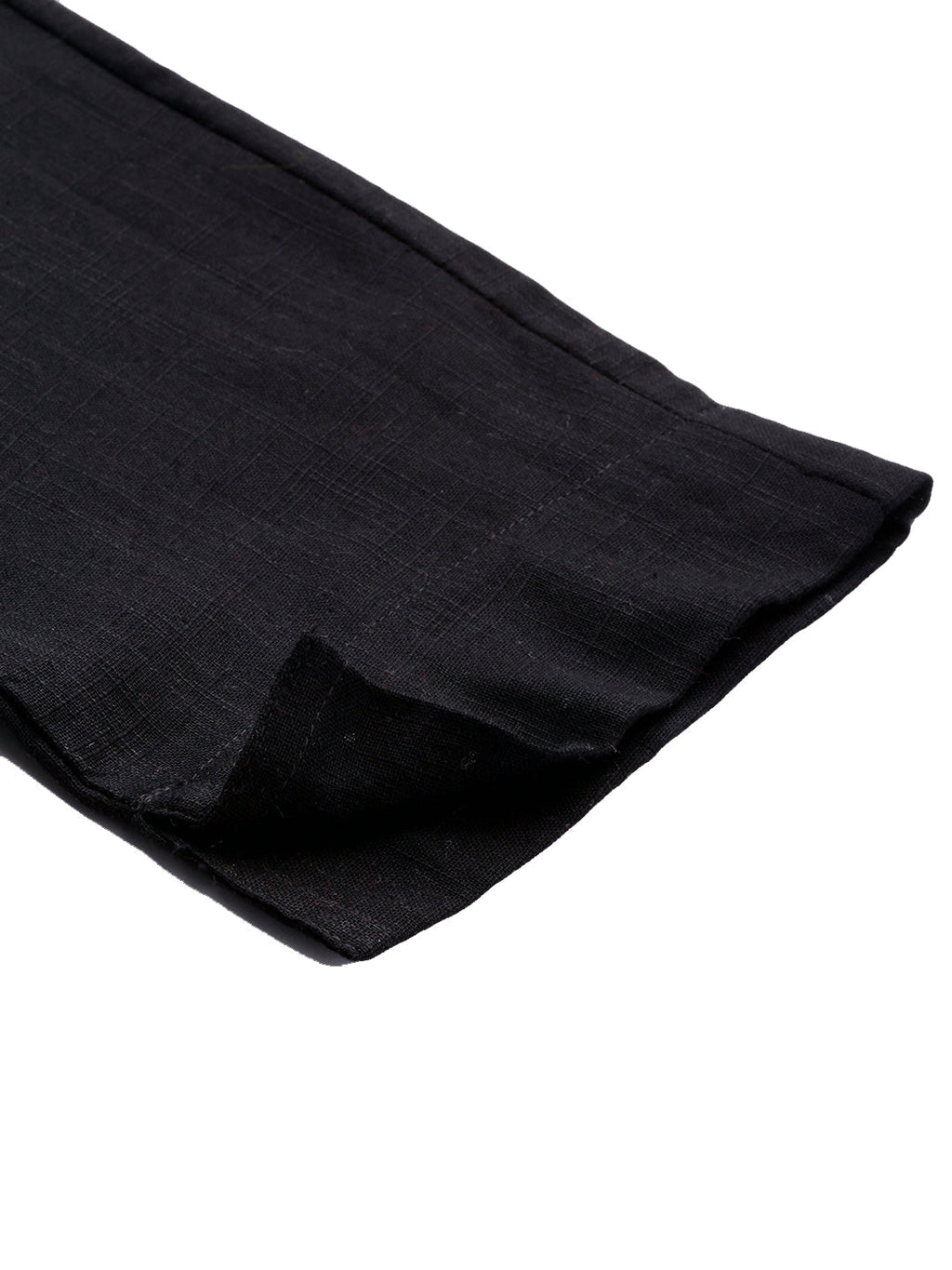Noe Velarro Women Black Straight Fit Solid Regular Trousers