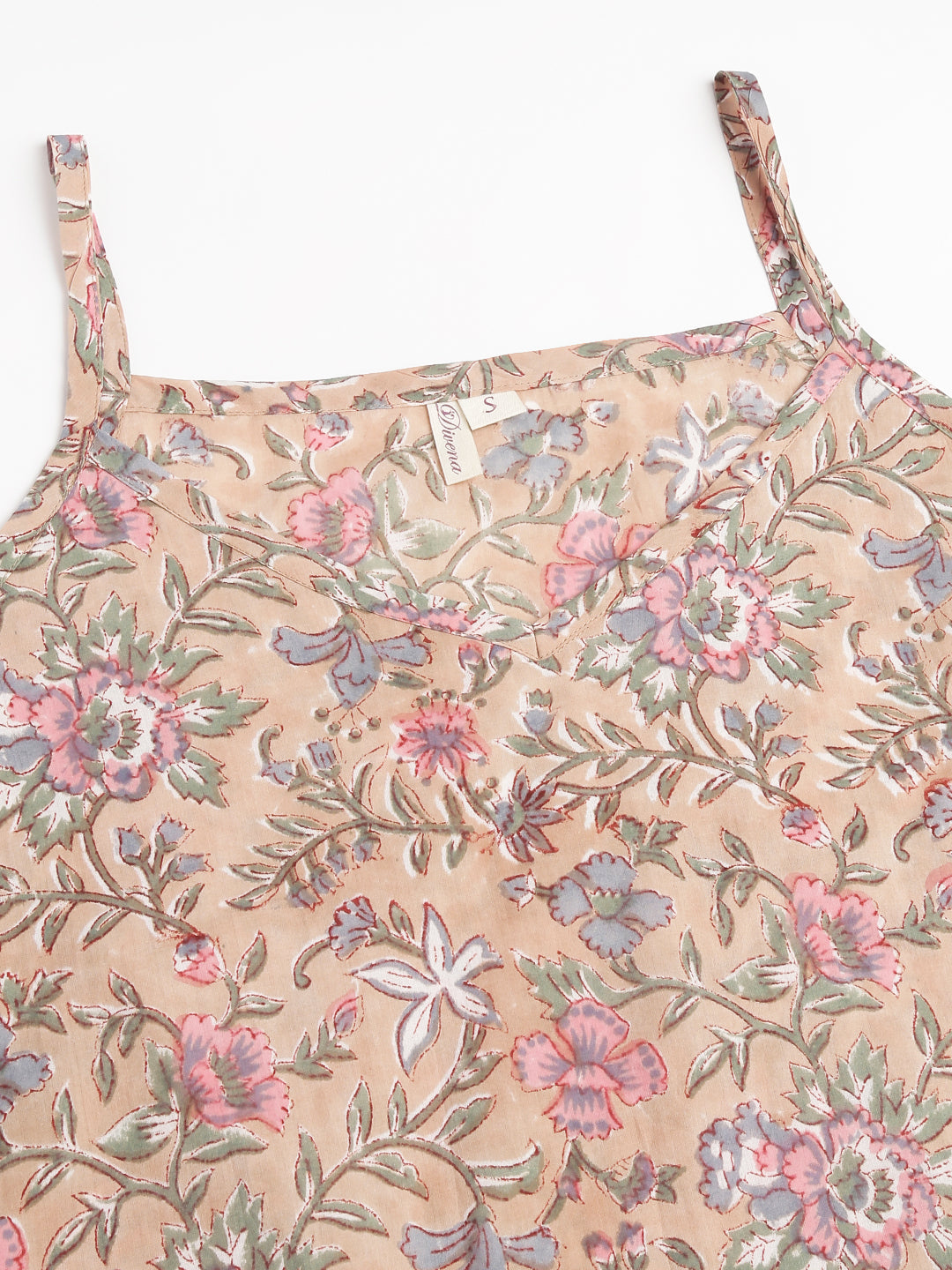 Noe VelarroFloral Printed Pure Cotton Short Night suit