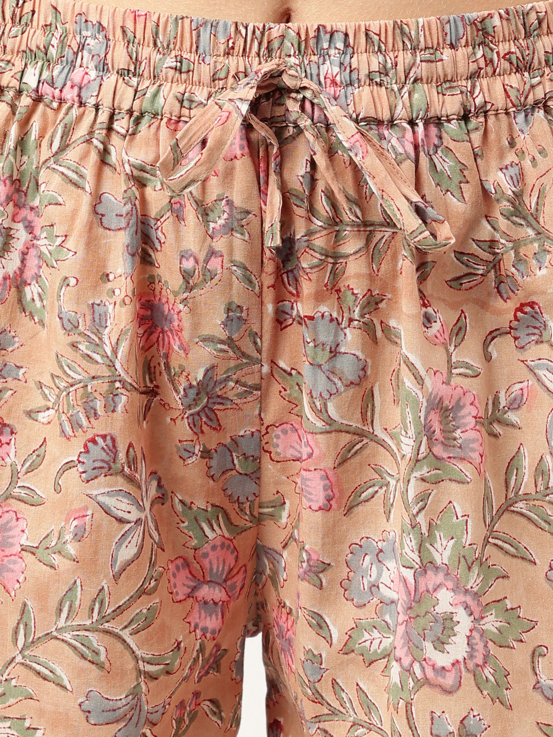 Noe VelarroFloral Printed Pure Cotton Short Night suit