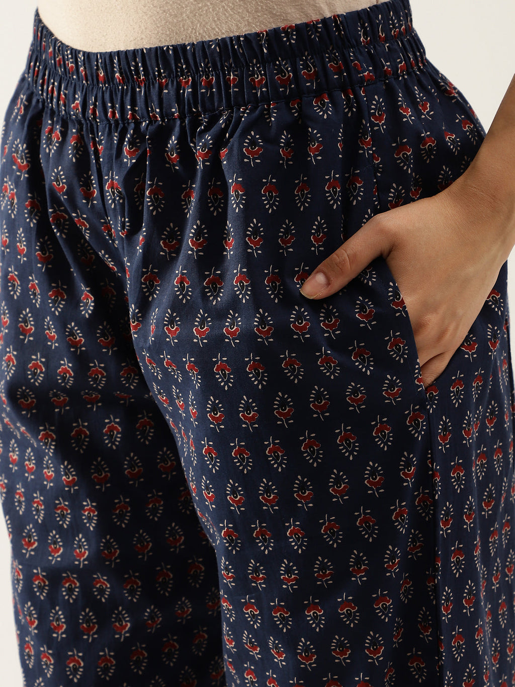 Noe Velarro Blue Printed Loungewear /Nightwear