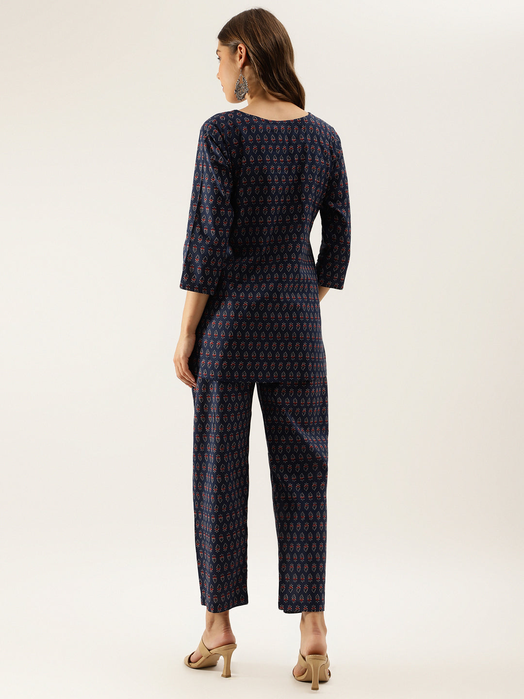 Noe Velarro Blue Printed Loungewear /Nightwear