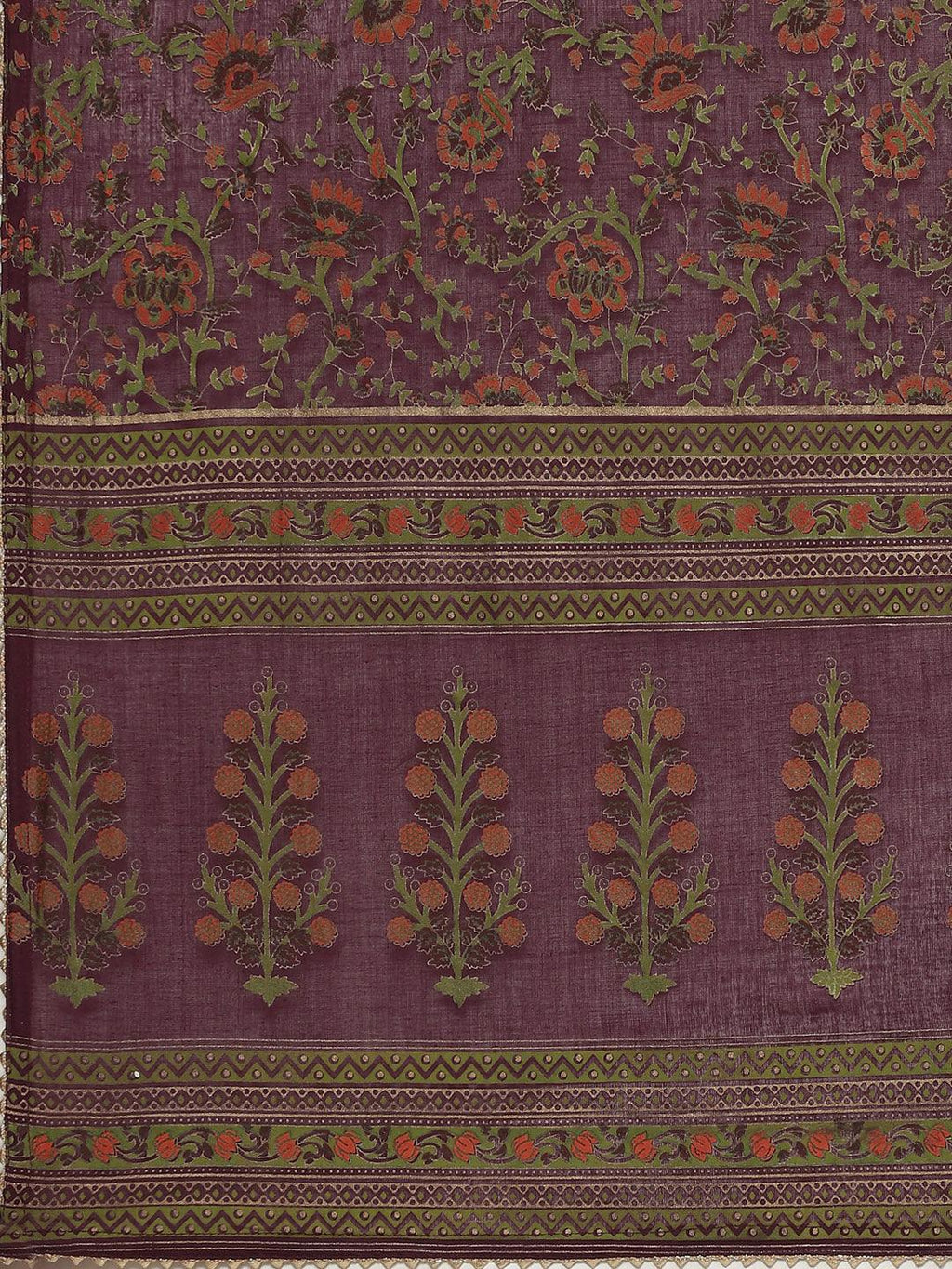 Divena Purple Cotton Straight Kurta Pant Set with Dupatta - divena world