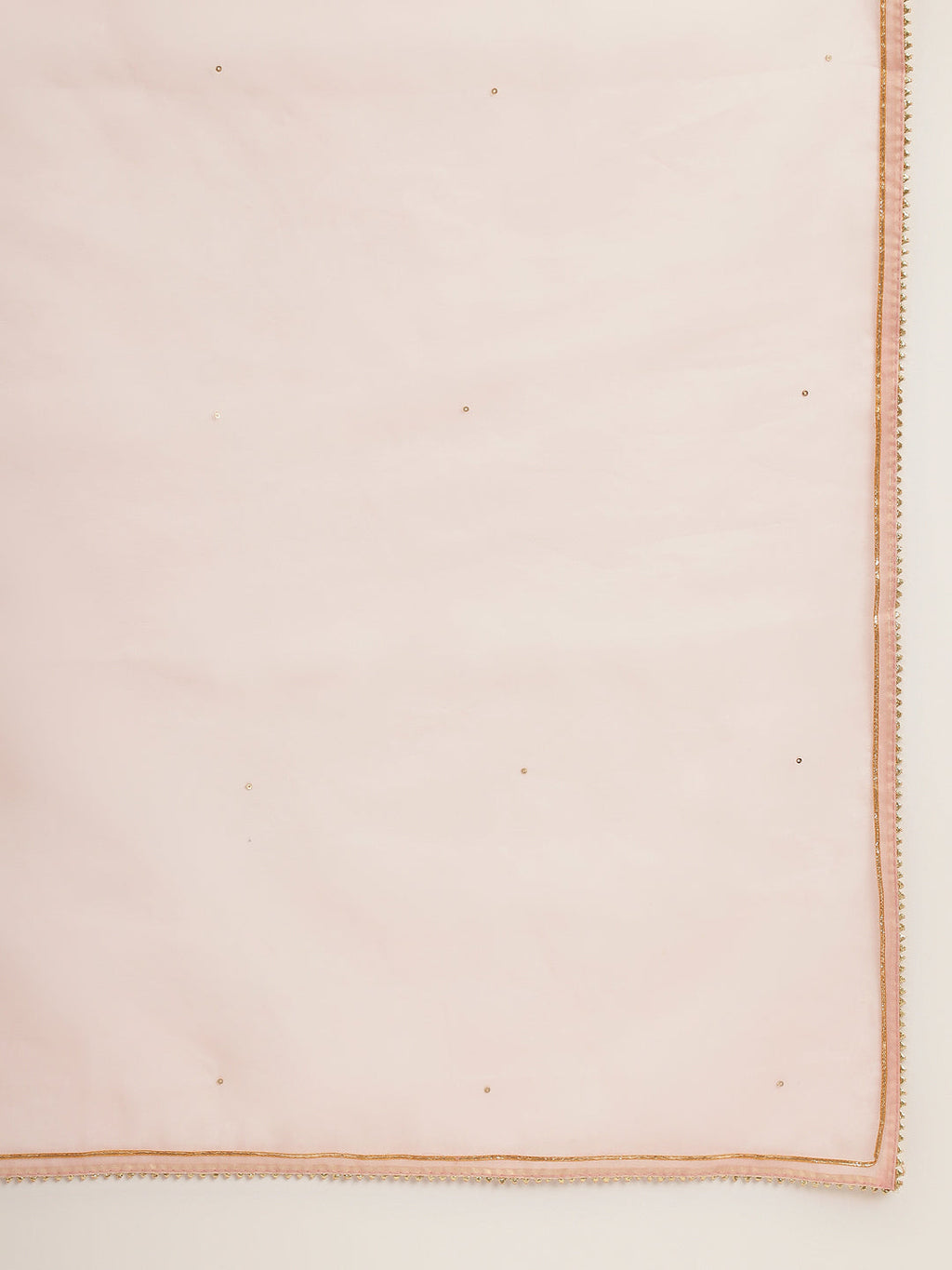 Noe Velarro Baby Pink Embroidered Chanderi  Kurta, Trouser With Dupatta