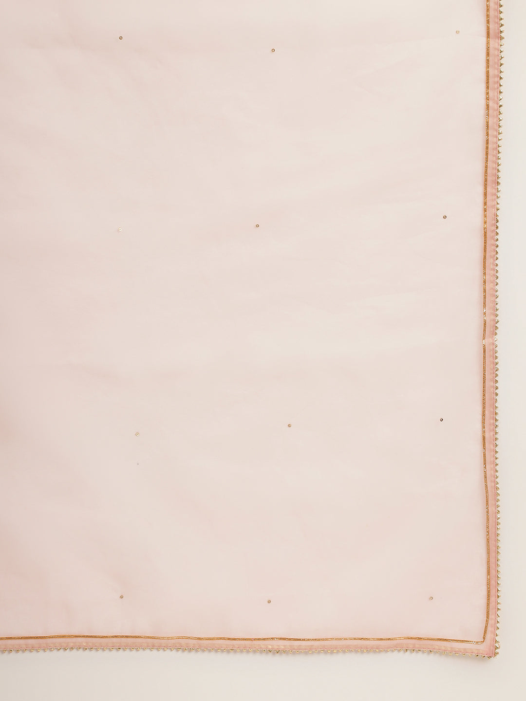 Noe Velarro Baby Pink Embroidered Chanderi  Kurta, Trouser With Dupatta