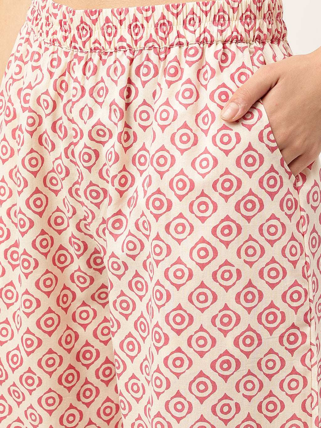 Noe Velarro Floral Cotton Kurta with Trouser set