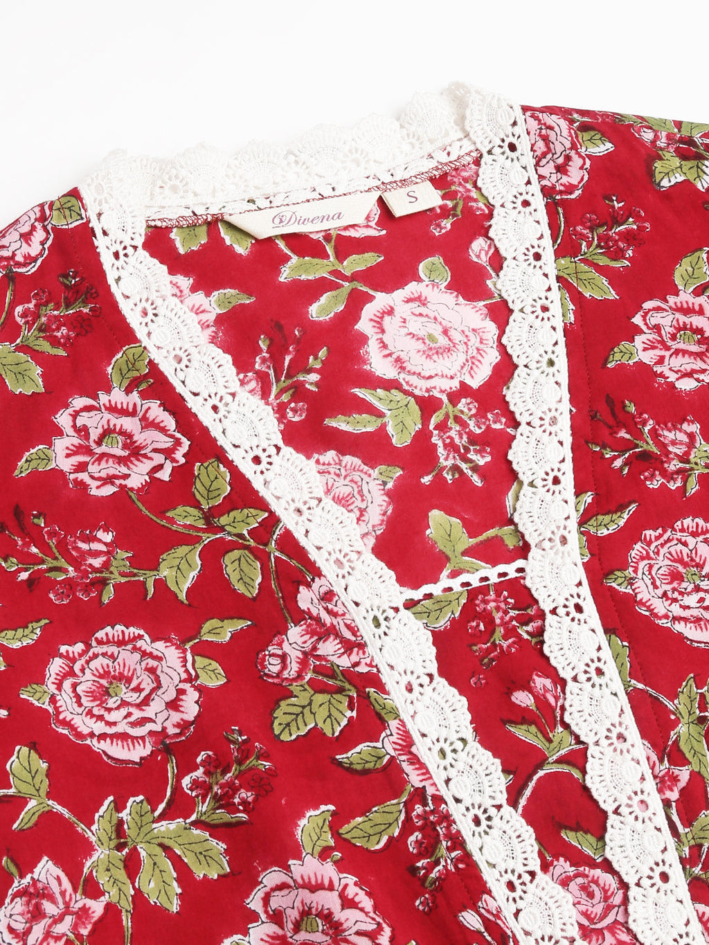 Noe Velarro Floral HandBlock Printed Kurta Trouser & Kota Dori Dupatta Set