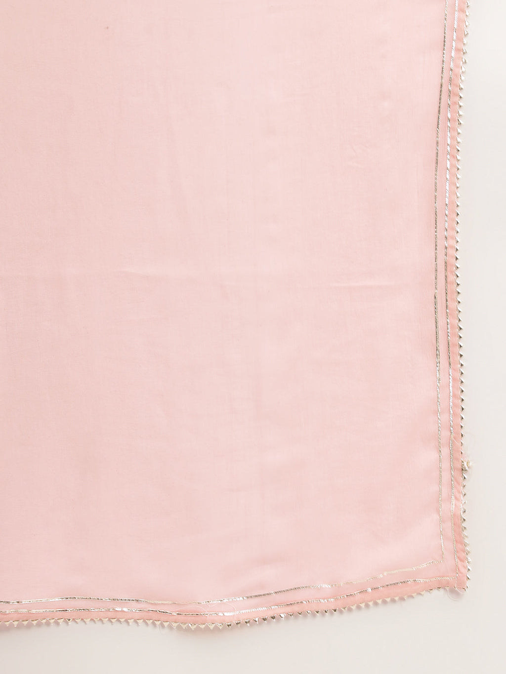 Noe Velarro Pink Floral Print Cotton  Kurta, Trouser & Dupatta
