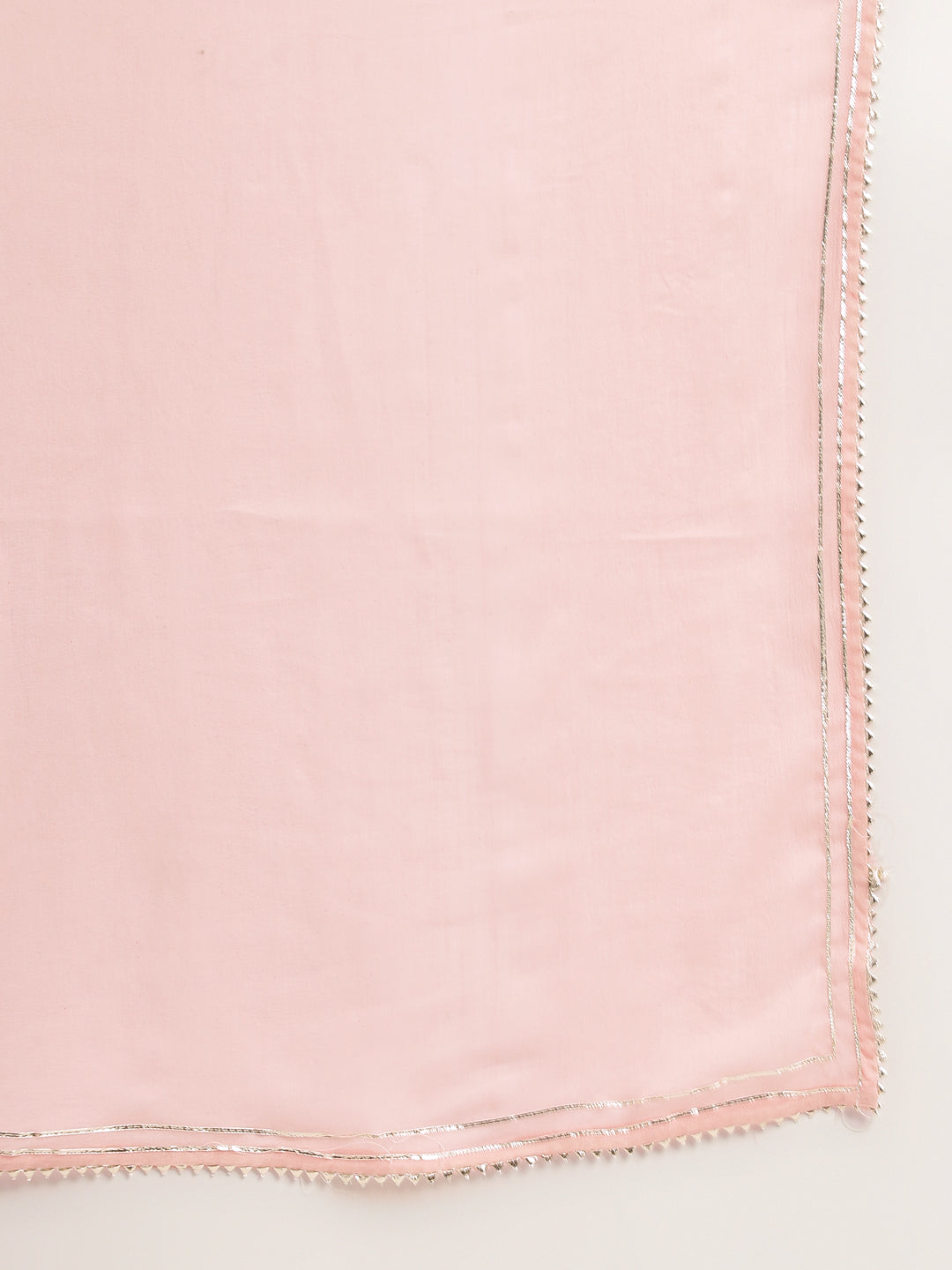 Noe Velarro Pink Floral Print Cotton  Kurta, Trouser & Dupatta