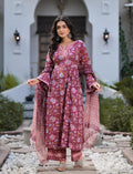 Noe Velarro Magenta Hand Block Floral Printed Cotton Kurta Set