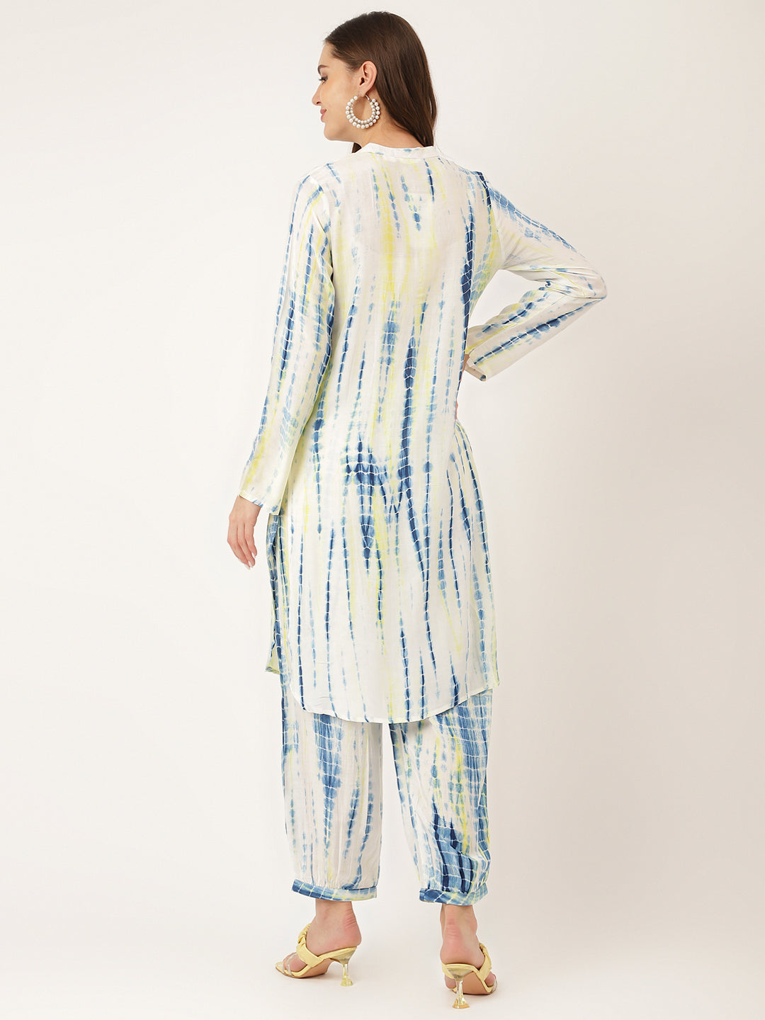 Noe Velarro Light Blue Tie Dye Muslin Co Ord Set