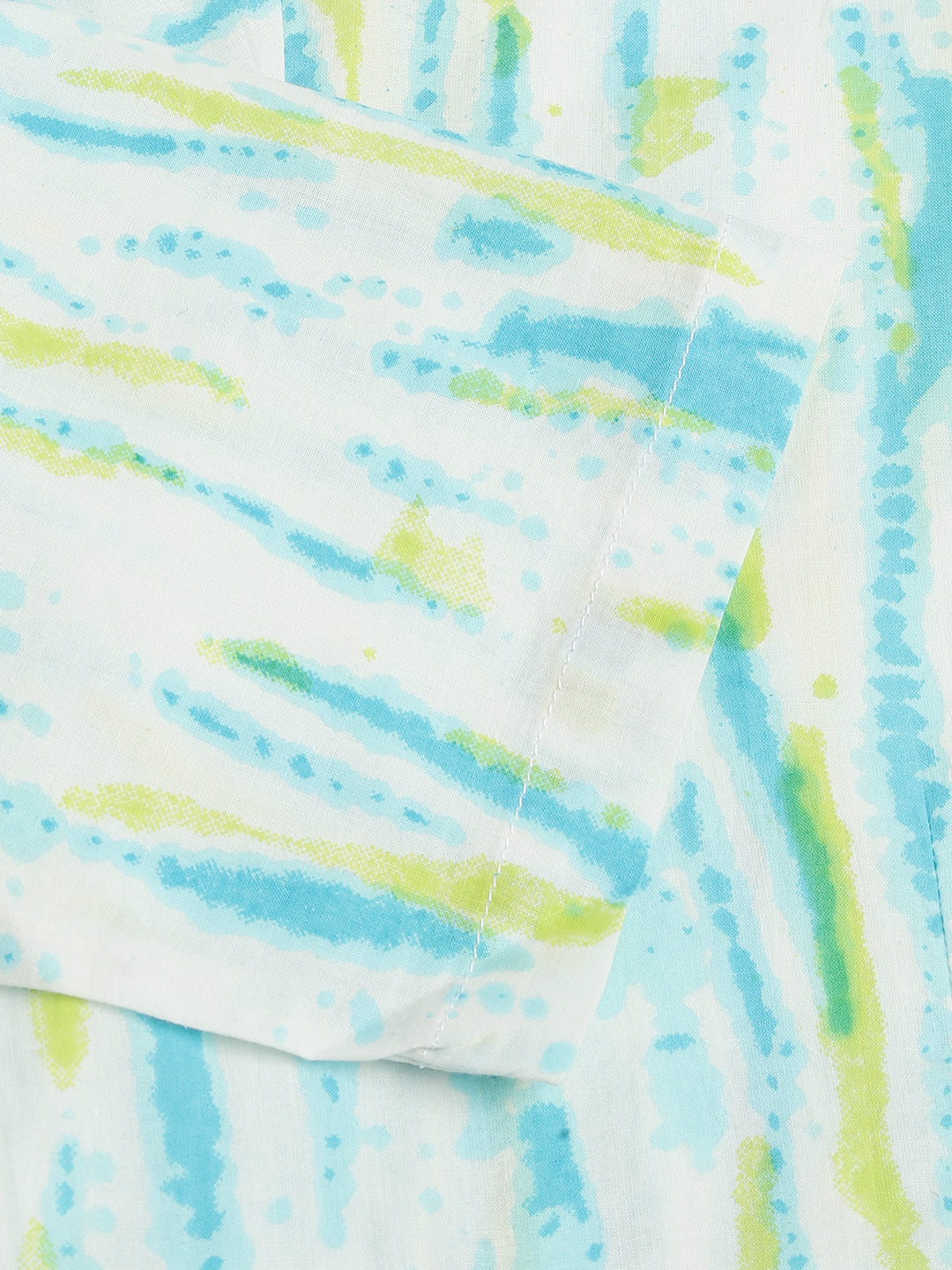 Noe Velarro Women Tie And Dye Pure Cotton Shirt With Trousers