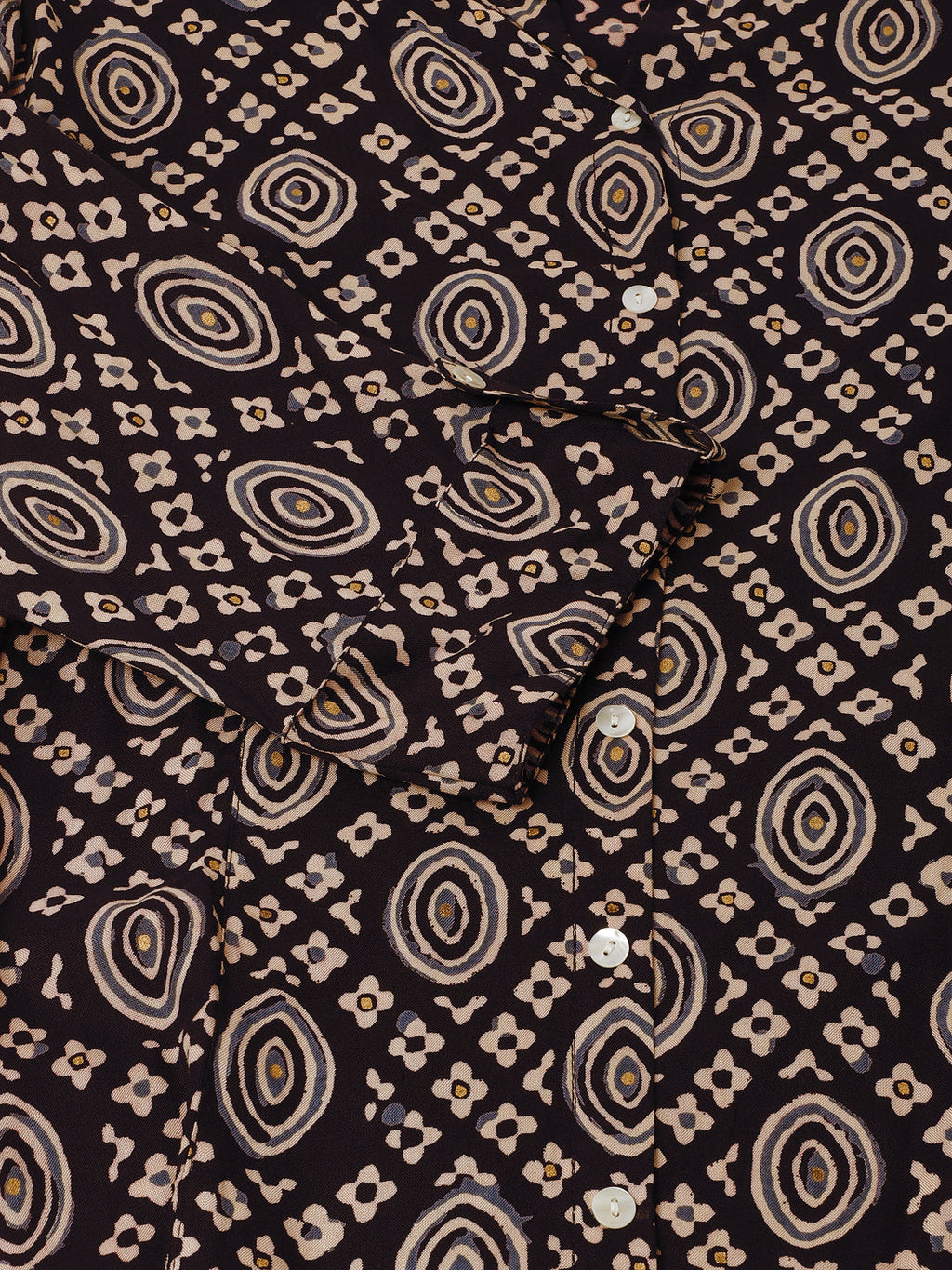 Noe Velarro Black Asymetric Printed  top