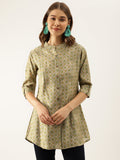Noe Velarro Green Floral Printed Top