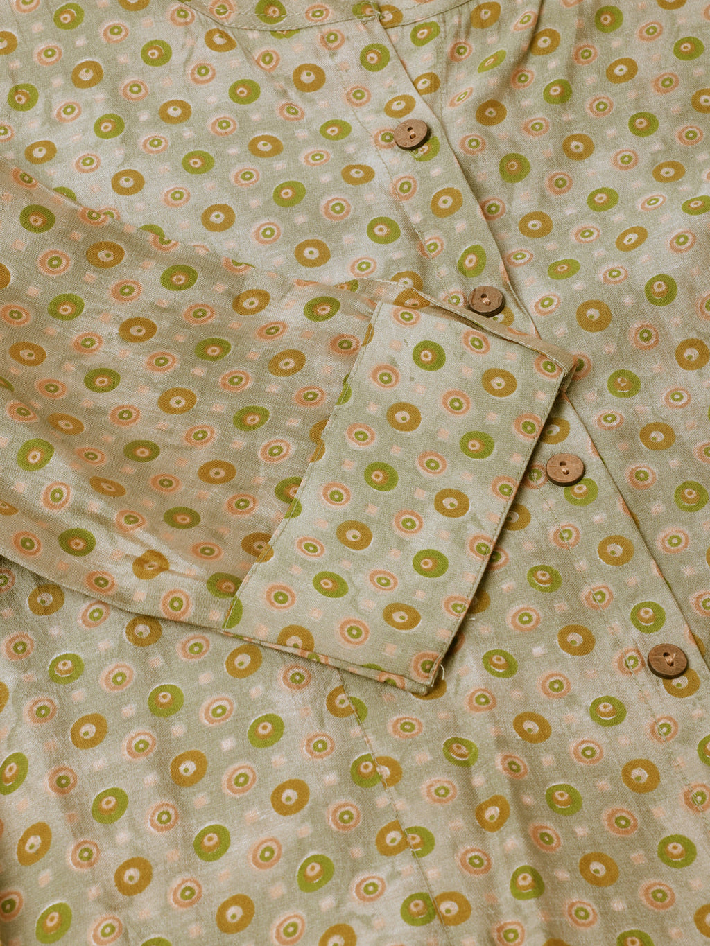 Noe Velarro Green Floral Printed Top