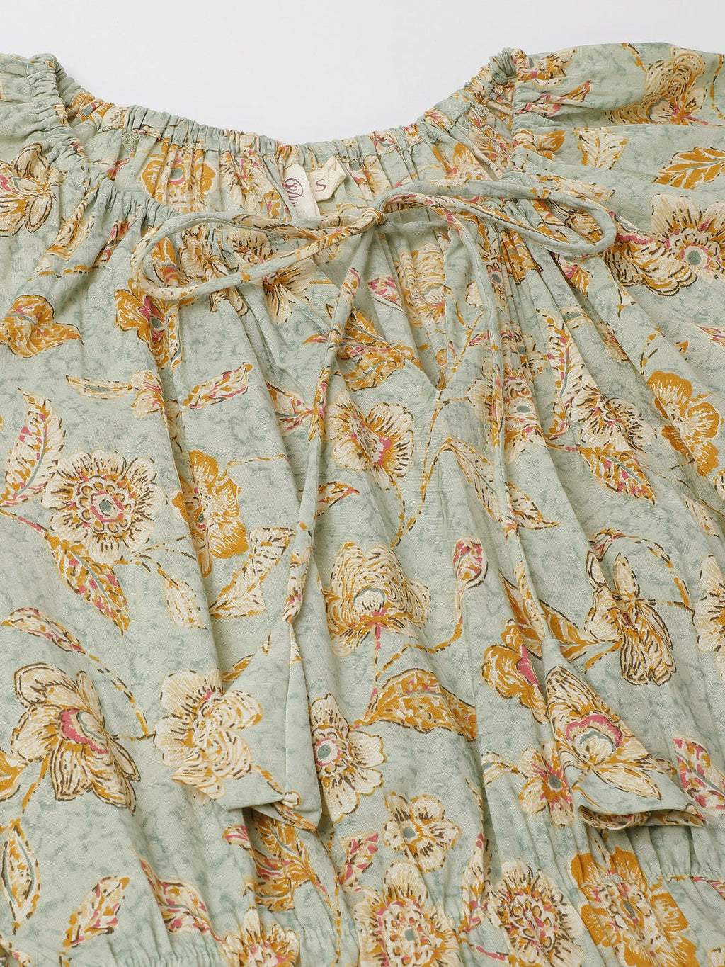 Noe Velarro Sky Blue Floral Dress