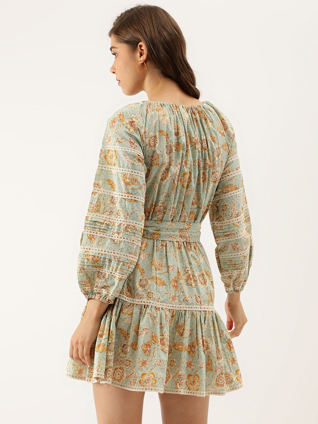 Noe Velarro Sky Blue Floral Dress