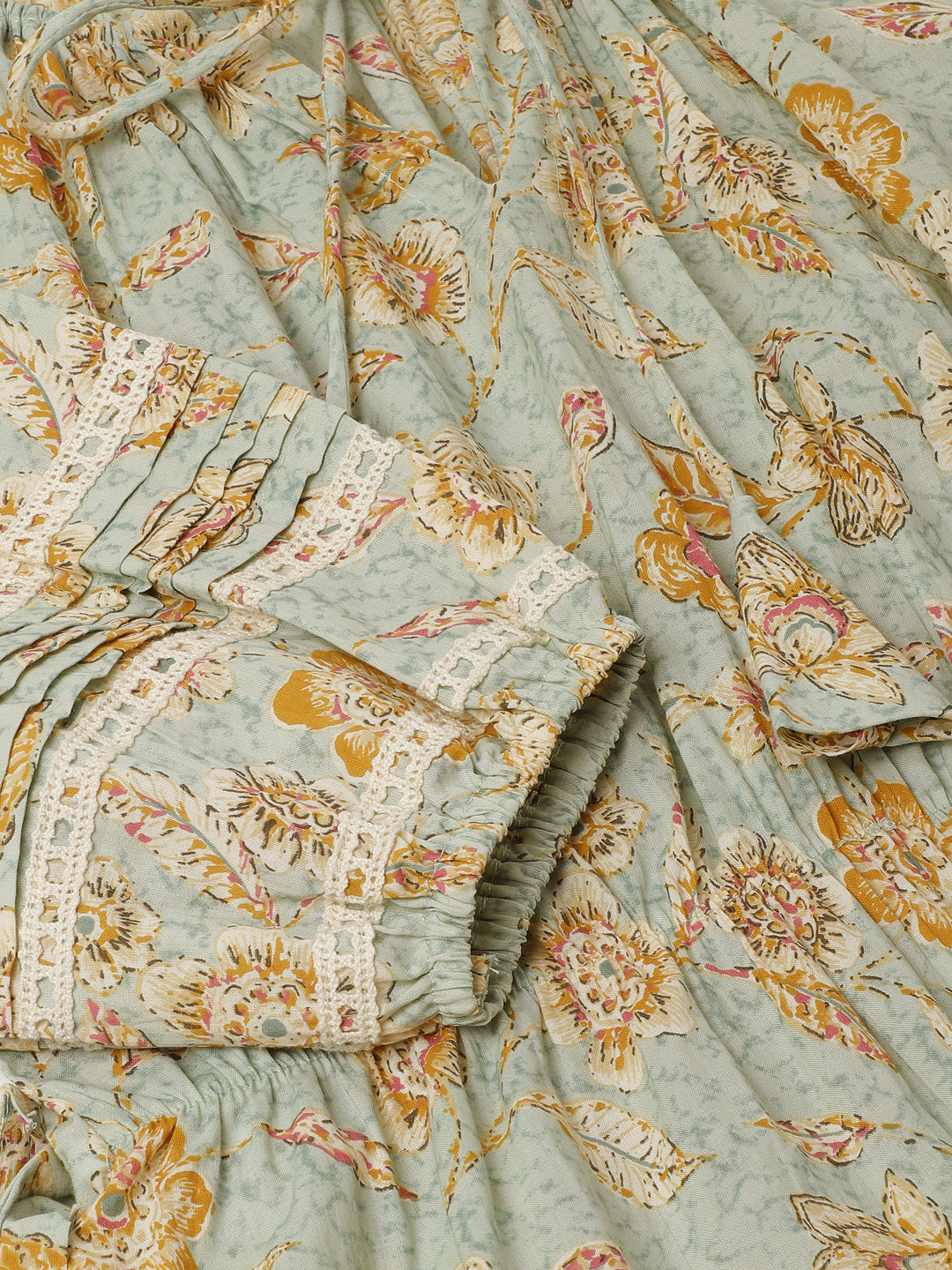 Noe Velarro Sky Blue Floral Dress