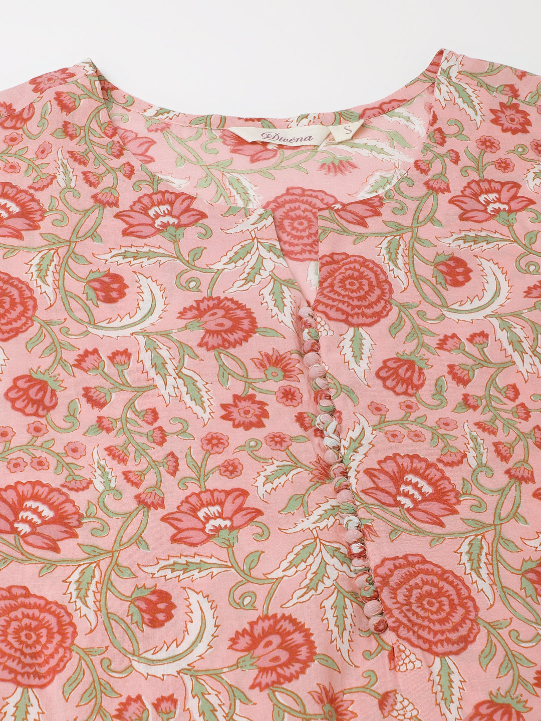 Noe Velarro Pink Floral Print Cotton Co-ord set