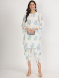 Noe Velarro off White Floral Print Cotton Co-ord set