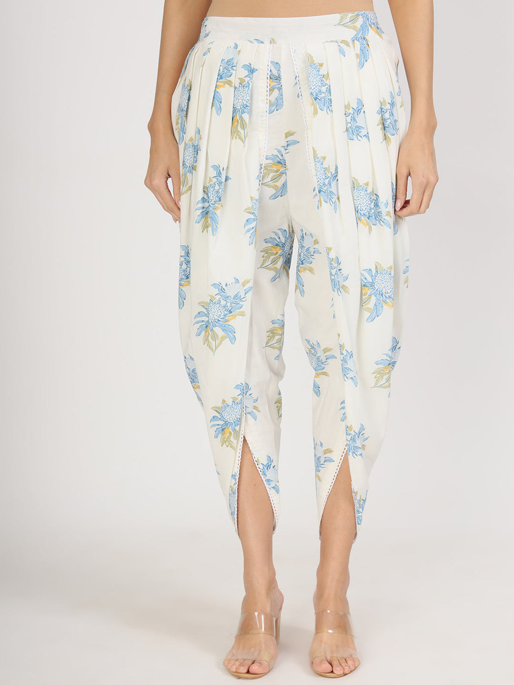 Noe Velarro off White Floral Print Cotton Co-ord set