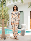 Noe Velarro Black Floral Printed Rayon Co-ord Set