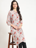 Noe Velarro Multicolour Floral Print Rayon Fabric Straight Kurta