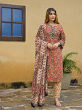 Noe Velarro Maroon Hand Block Cotton Straight Kurta Pant With Dupatta