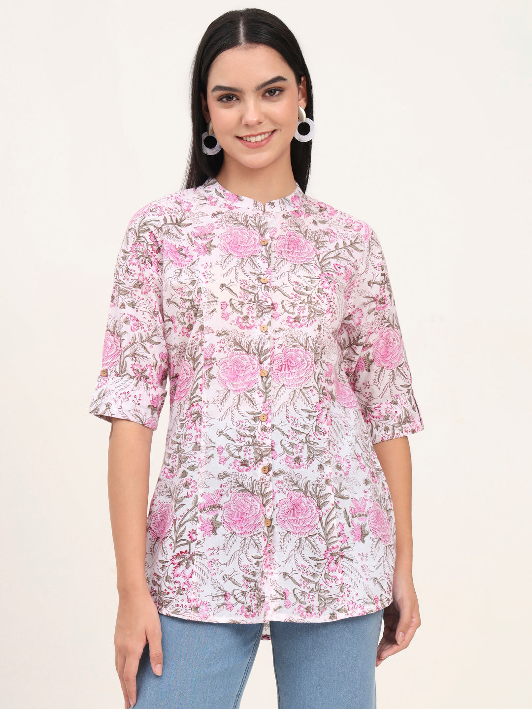 Noe Velarro White Cotton A-Line top