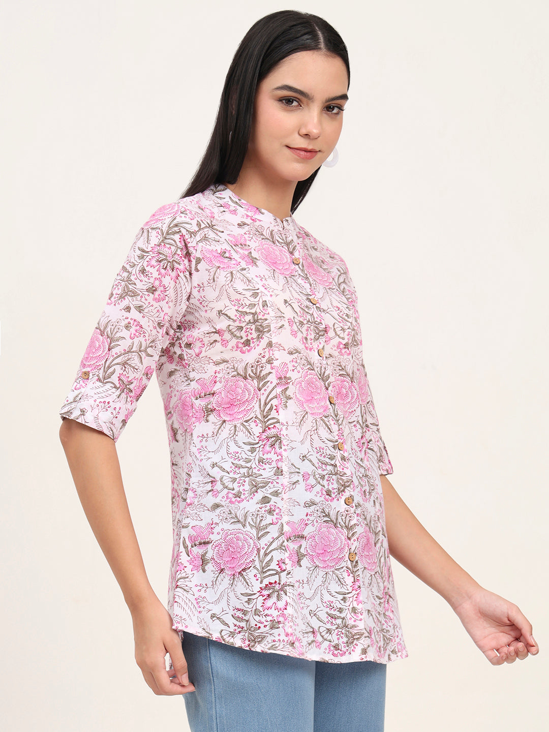 Noe Velarro White Cotton A-Line top