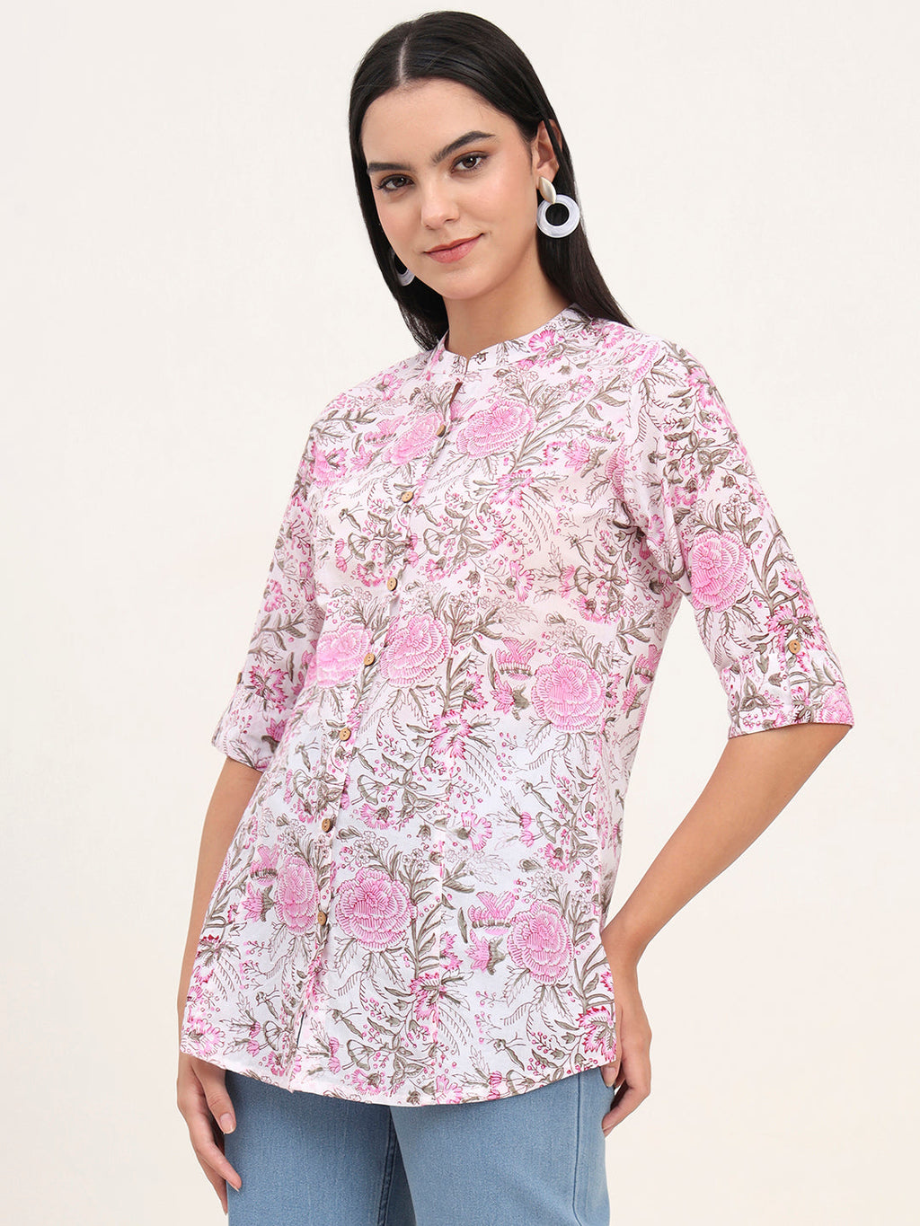 Noe Velarro White Cotton A-Line top