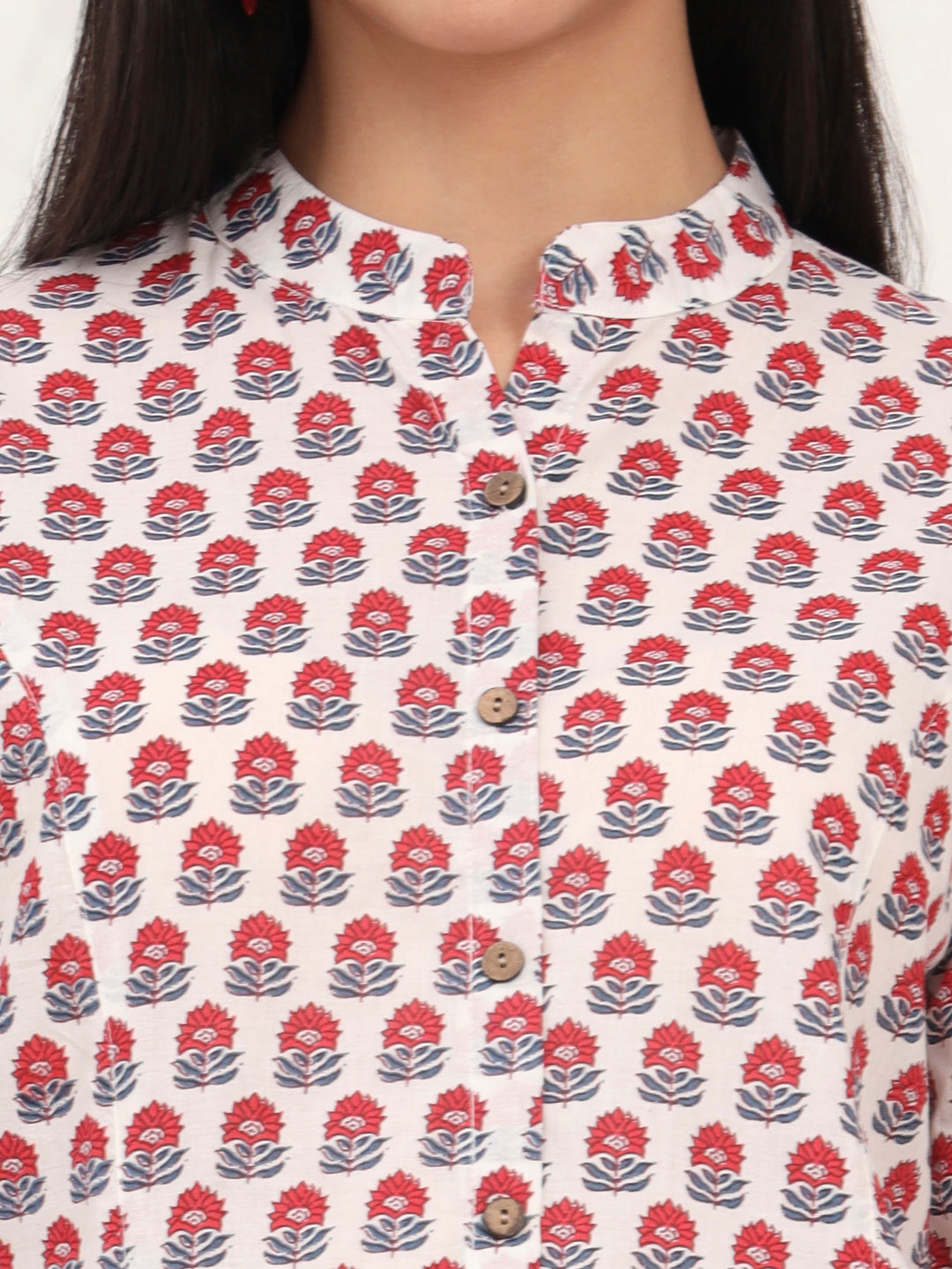 Noe Velarro White Cotton A-Line top