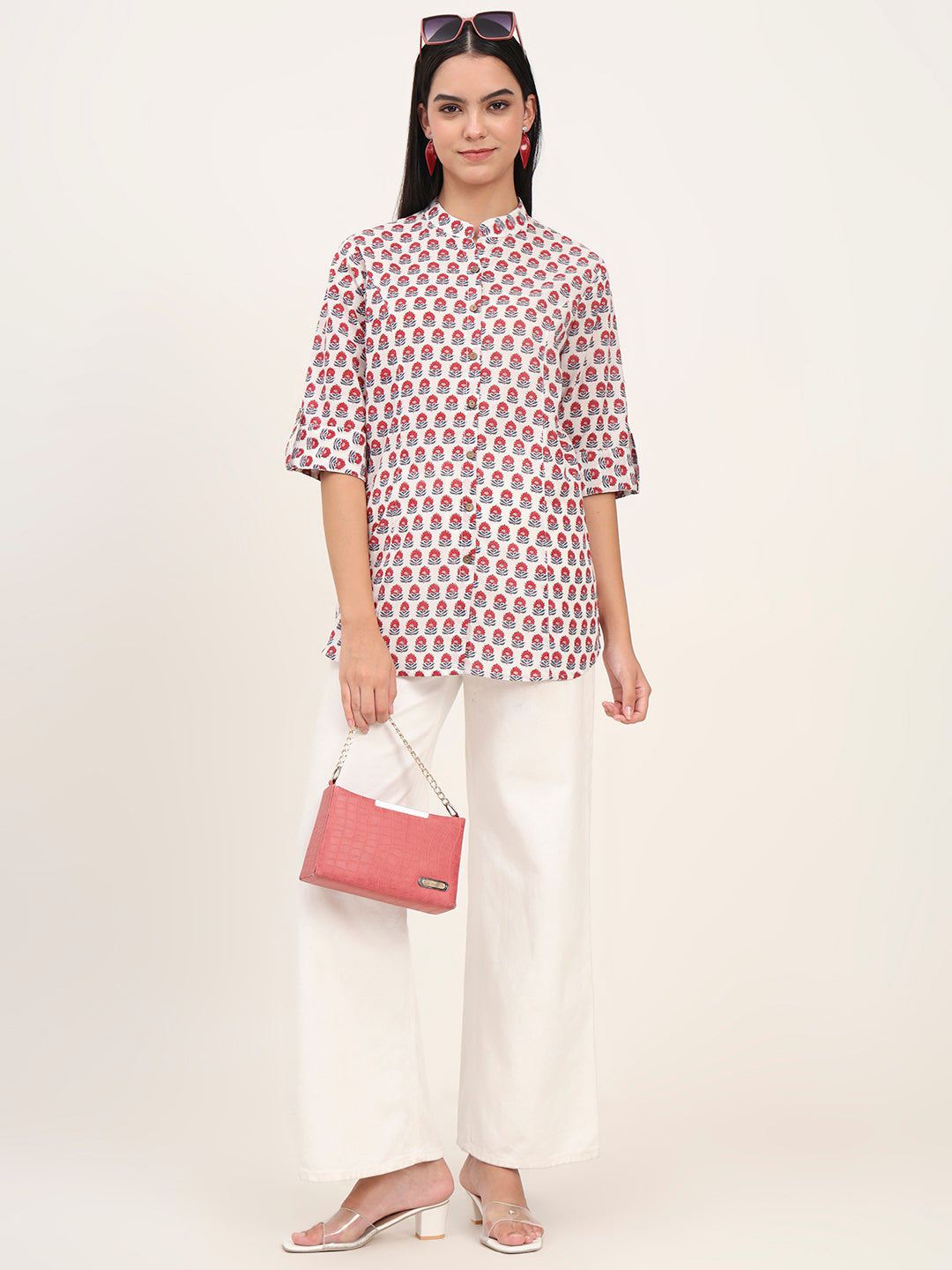 Noe Velarro White Cotton A-Line top