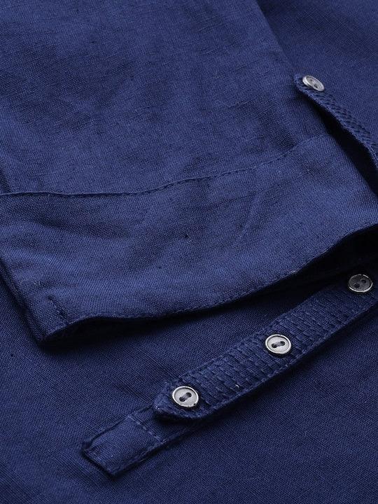 Divena Women Blue Cotton Kurta - divenaworld.com